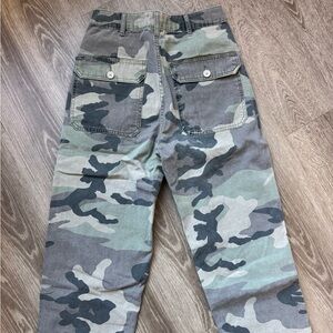 Topshop Green Camouflage Pants